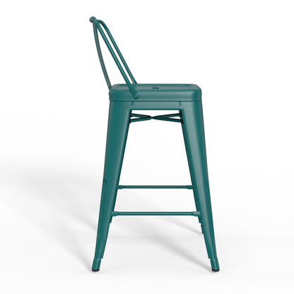Rayne - Counter Height Stool (Set of 2) - Teal Blue