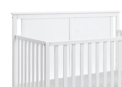 Connelly - Mini Crib With Mattress Pad - White, Rockport Gray