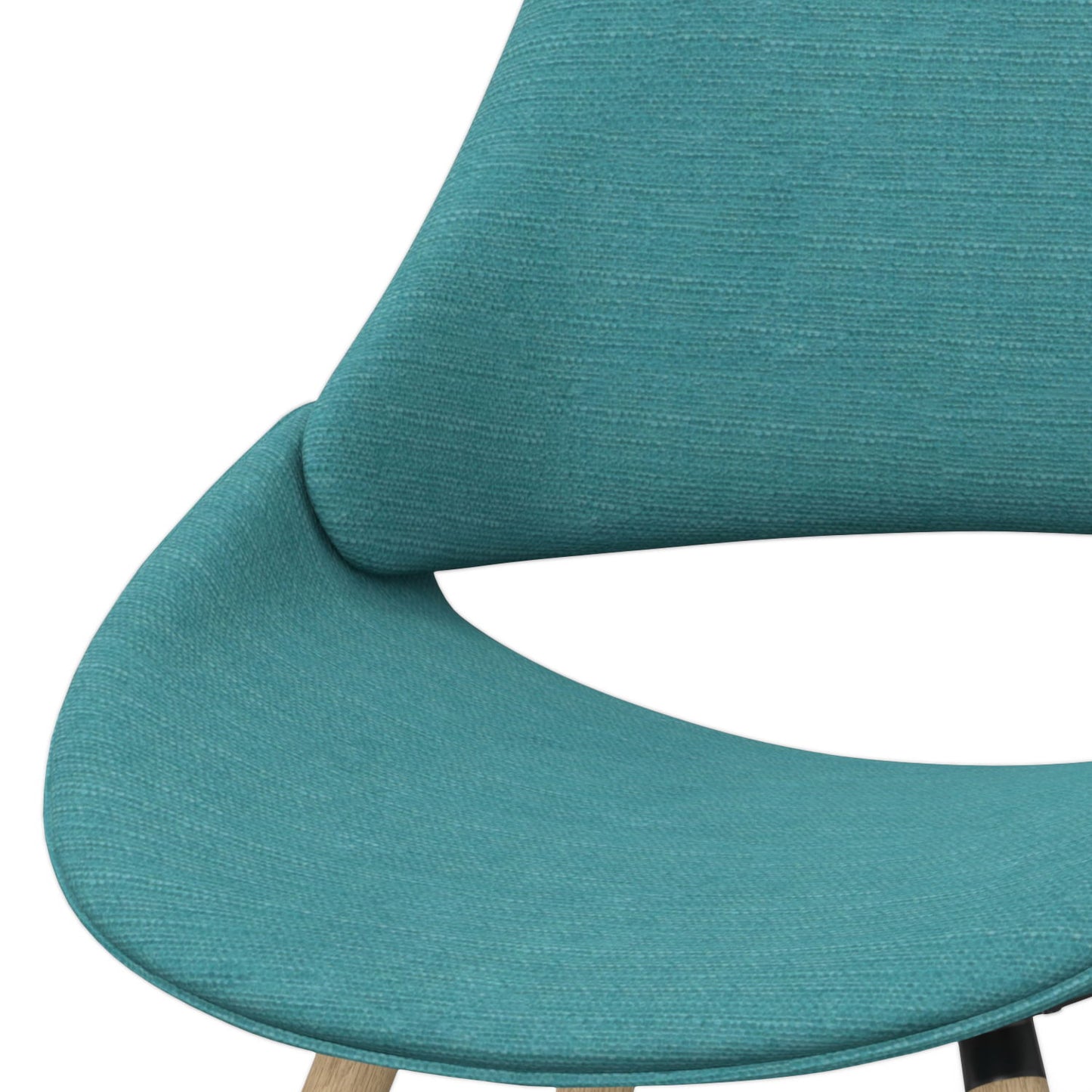 Malden - Bentwood Dining Chair - Turquoise Blue / Light Brown