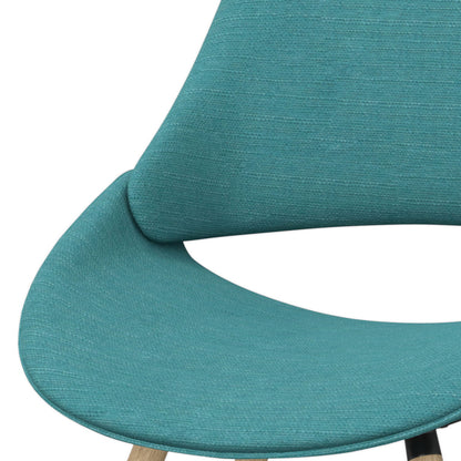 Malden - Bentwood Dining Chair - Turquoise Blue / Light Brown