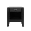 Cleary - Contemporary Wood Nightstand With Drawer - Black