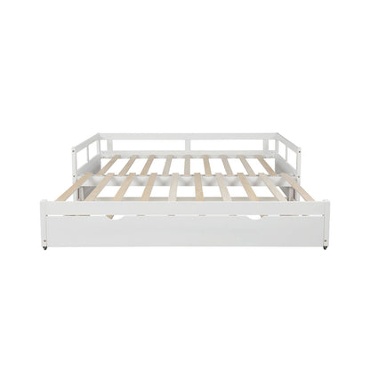Extending Daybed With Trundle, Daybed With Trundle - White