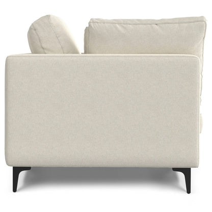 Ava - Mid Century Sofa, Upholstered - Cream