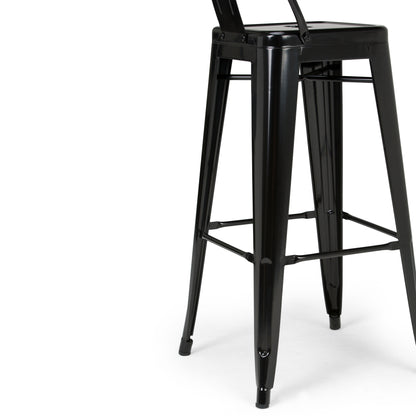 Rayne - Metal Bar Stool (Set of 2) - Black
