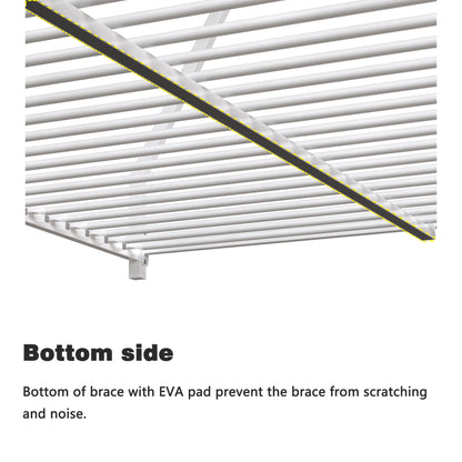 Adam - Twin Over Full Metal Bunk Bed - White