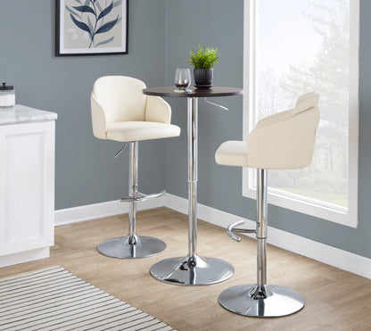 Adjustable Contemporary Bar Table - Brown