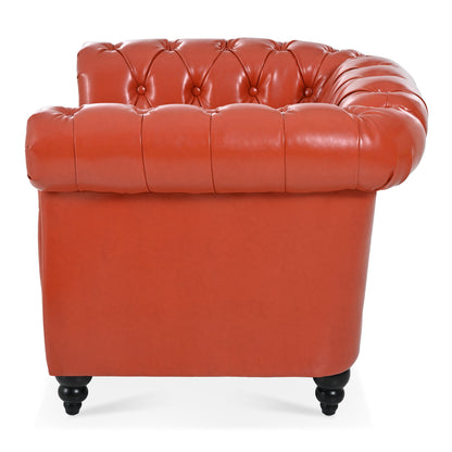 1 Seater Sofa For Living Room - Orange