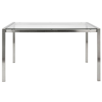 Fuji - Contemporary Dining Table I Glass Top - Clear