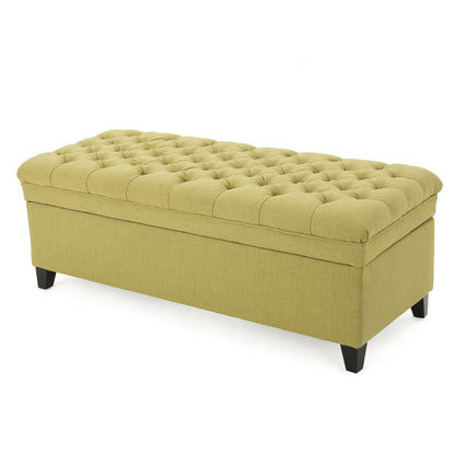 Juliana - Storage Ottoman With Extra Seating - Green