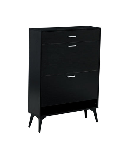 Shoe Cabinet, Shoe Storage Shelves - Black