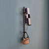 Entryway Mounted Accent Coat Rack, Mounted Rack For Bathroom - Black