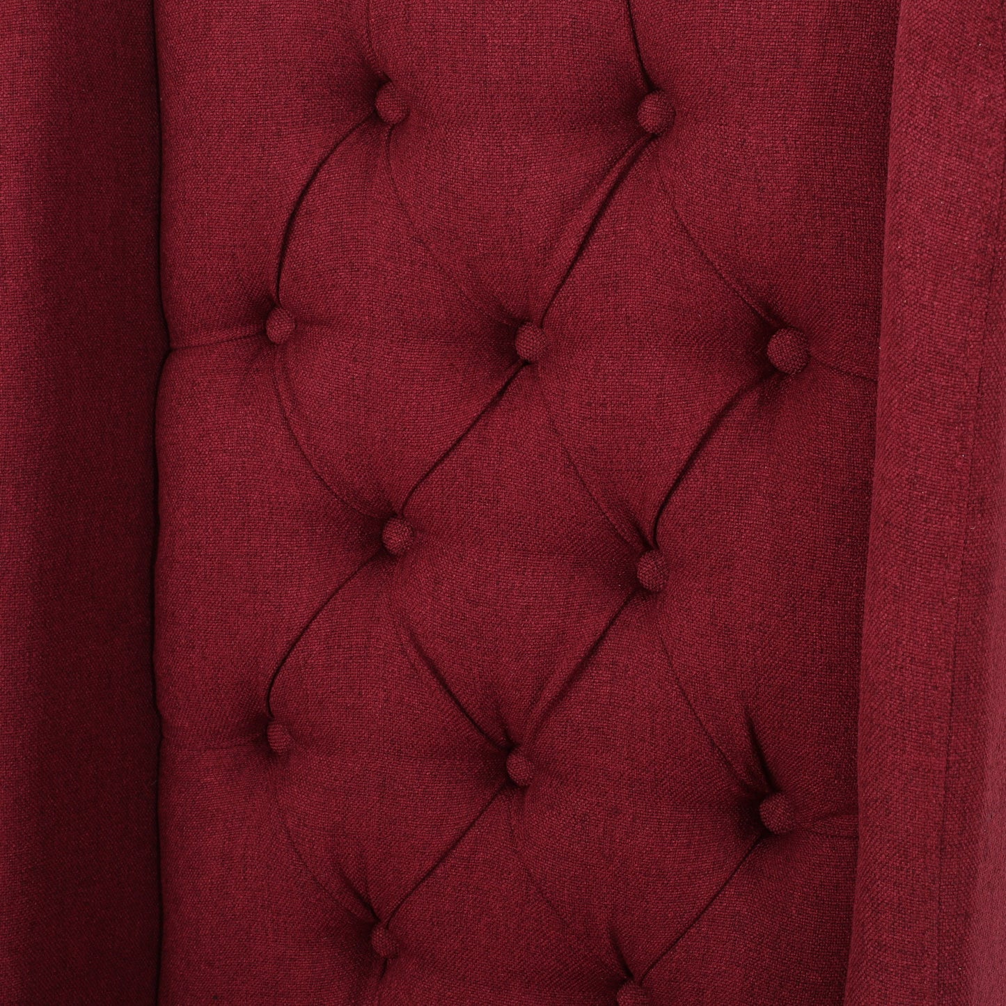 Modern Tufted Dining Chair (Set of 2) With High Back And Birch Wood Legs - Red