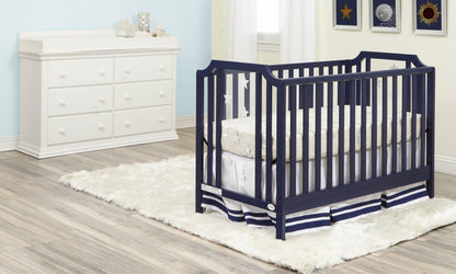 Celeste - 3 In 1 Convertible Island Crib - Navy Blue