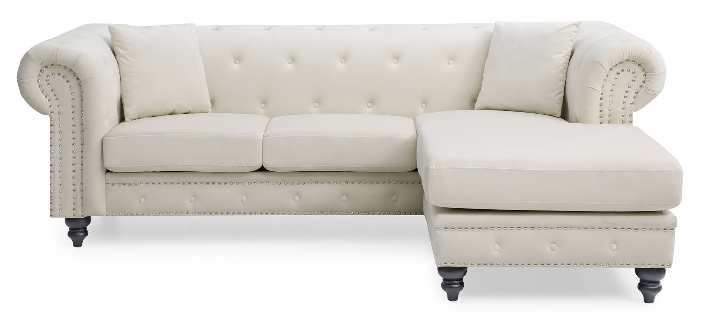 Nola - Sofa Chaise - Ivory