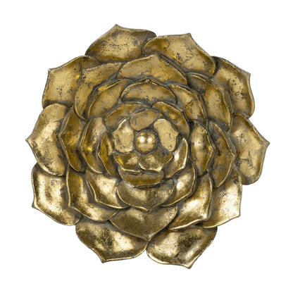 Succulent Wall Plaque (Set of 2) - Gold