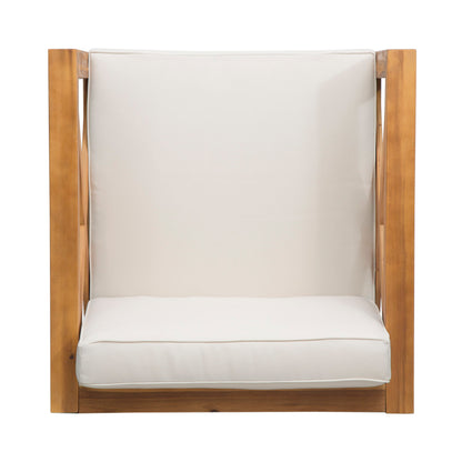 Brava - Modern Club Chair With Water Resistant Cushions - Beige