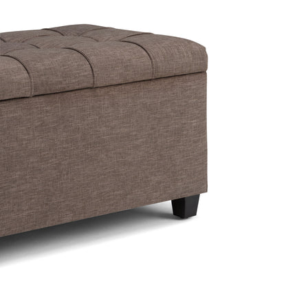 Sienna - Storage Ottoman Bench - Fawn Brown