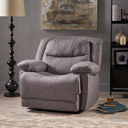 Wide Manual Glider Standard Recliner - Charcoal