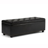 Hamilton - Storage Ottoman - Midnight Black