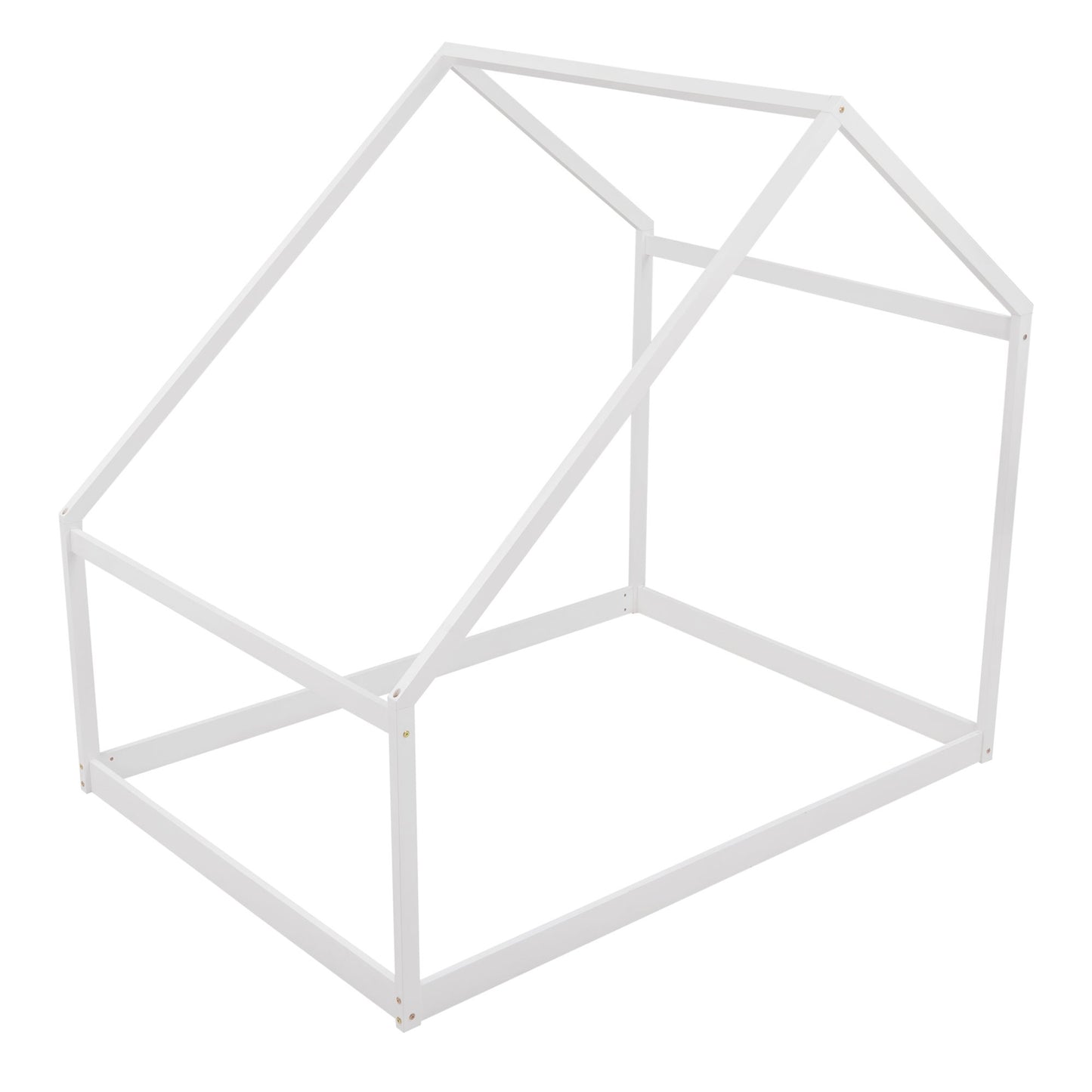 Full Size Playhouse Style Bed - White