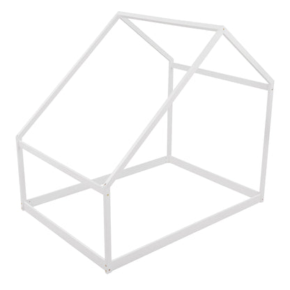 Full Size Playhouse Style Bed - White