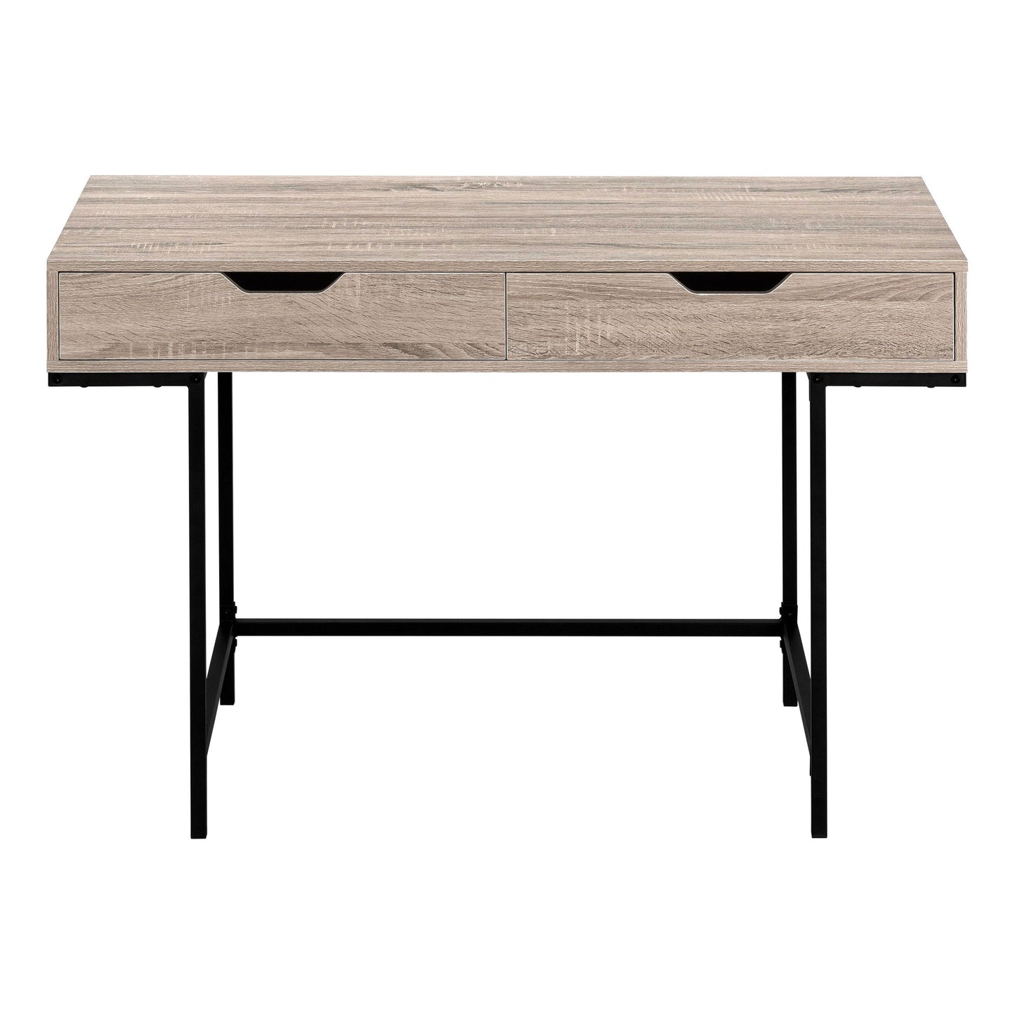 Computer Desk For Home Office, Laptop, Storage Drawers, Contemporary Versatile Placement - Taupe