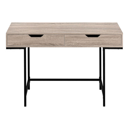 Computer Desk For Home Office, Laptop, Storage Drawers, Contemporary Versatile Placement - Taupe