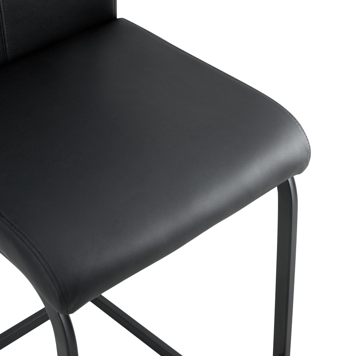Chair Barstool Dining Counter Height Chair (Set of 2) - Black