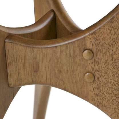 Triangle Wood Coffee Table Mid - Century Modern Design - Light Brown