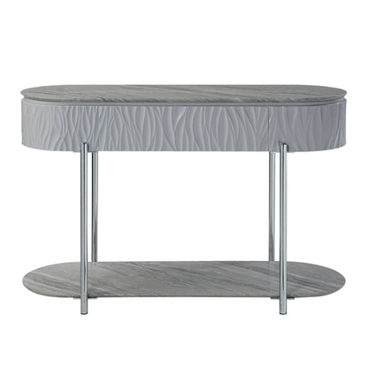 Yukino - High Gloss Sofa Table - Gray