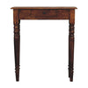Turned Legs 1 Drawer Console - Brown