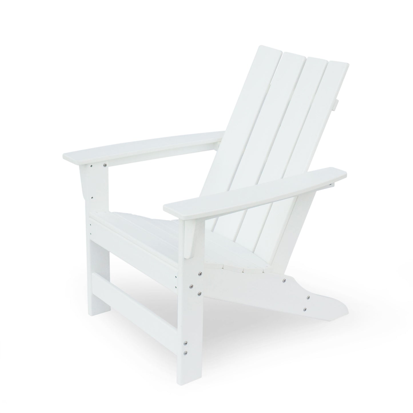 Enigmara - Outdoor High Density Resin Adirondack Chair - White