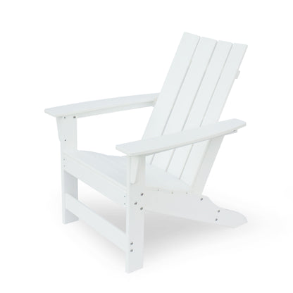 Enigmara - Outdoor High Density Resin Adirondack Chair - White