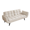 Sofa Soft Two Armrests Throw Pillow Pillow Comfortable Fit Apartment Bedroom Small Space - Beige