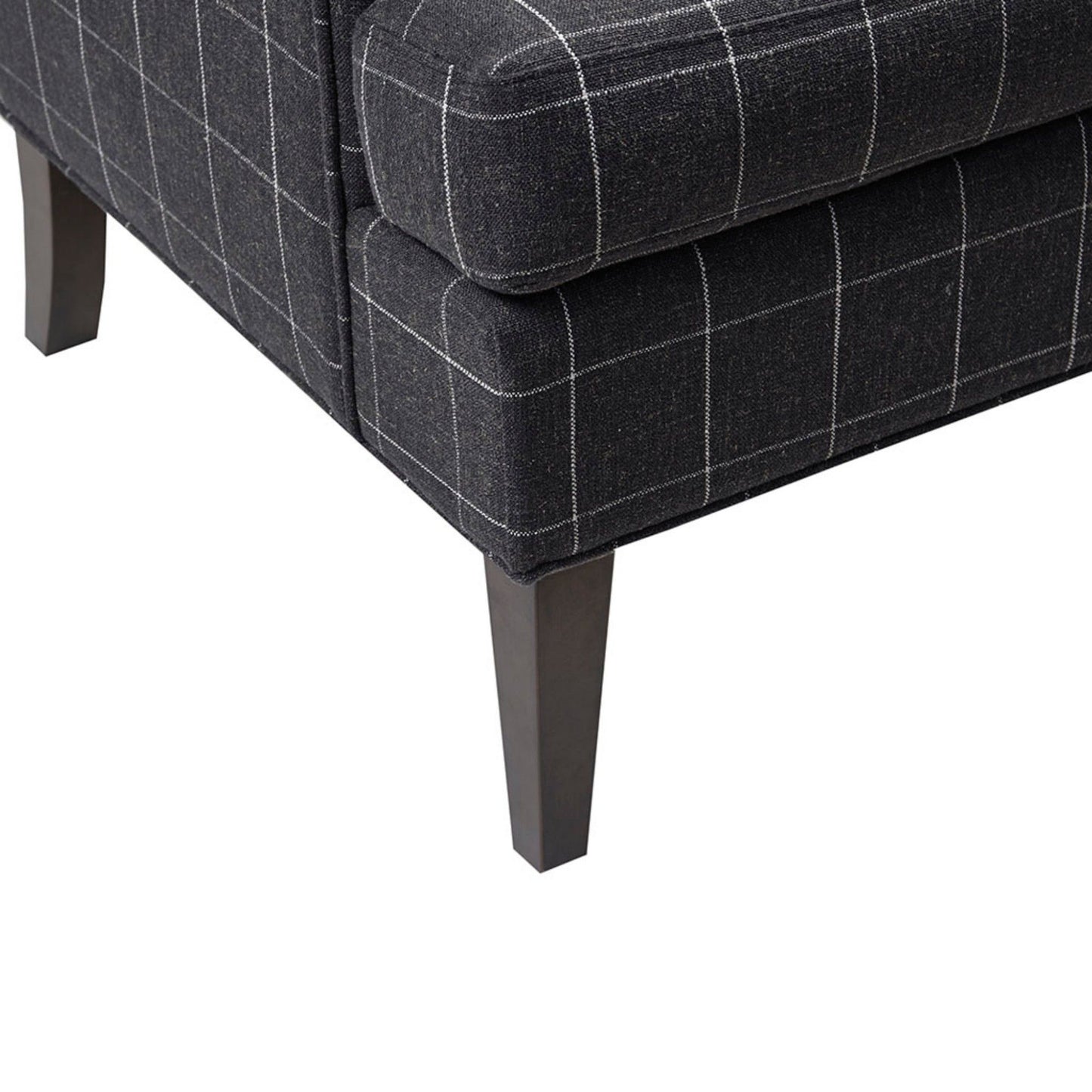Fancy Design Farmhouse Style Solid Wood Chair - Charcoal Gray