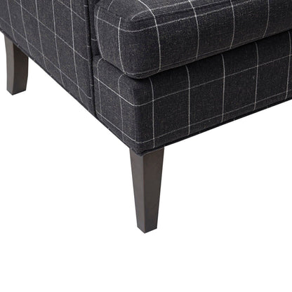 Fancy Design Farmhouse Style Solid Wood Chair - Charcoal Gray