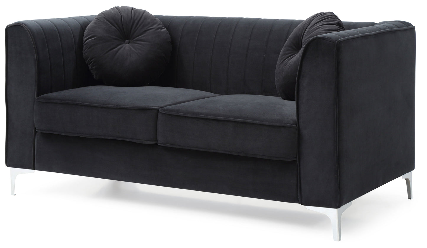 Delray - Loveseat - Black