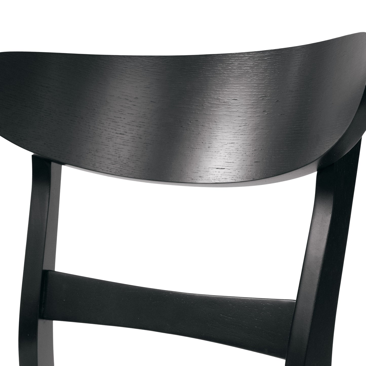 Dining Chair (Set of 2), Mid Century Dining Chairs With Cushioned Seats And Wood Frame - Light Beige / Black