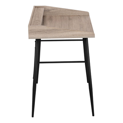 Computer Desk For Home Office, Laptop, Storage Shelves, Contemporary Versatile Placement - Taupe