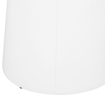 Outdoor, Metal End Table Large - White