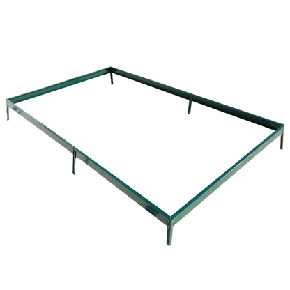 6.3'*10.2'*7' Polycarbonate Greenhouse, Heavy Duty Outdoor Aluminum Walk-In Green House Kit With Rain Gutter, Vent And Door For Backyard Garden - Green