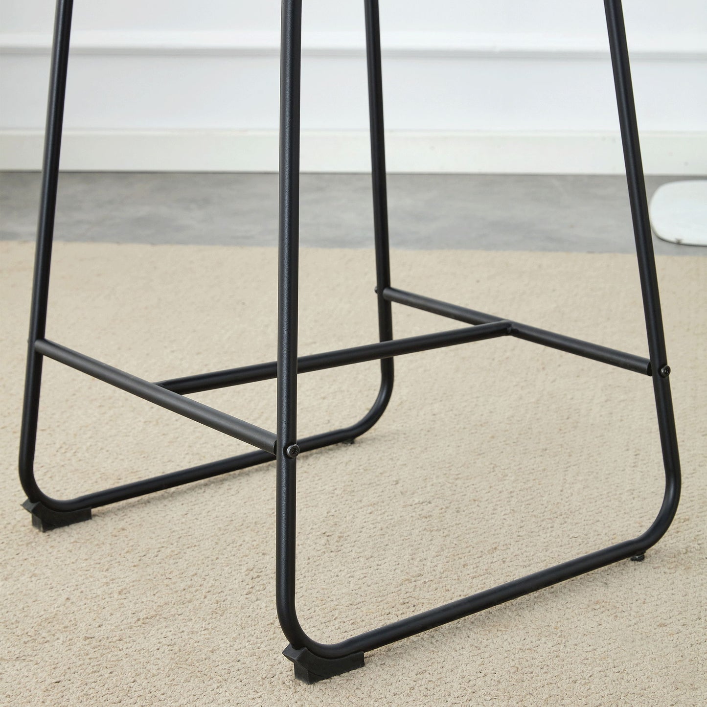 (Set of 2) Retro Bar Chairs, Comfortable Stools Suitable For Industrial And Vintage Style Settings - Brown
