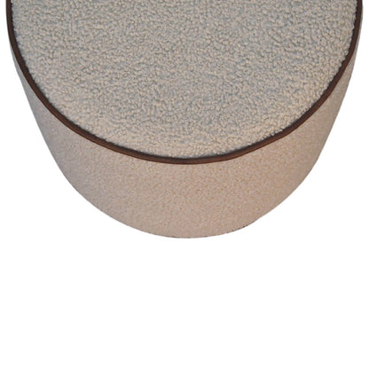 Serenity - Large Round Footstool - Chestnut