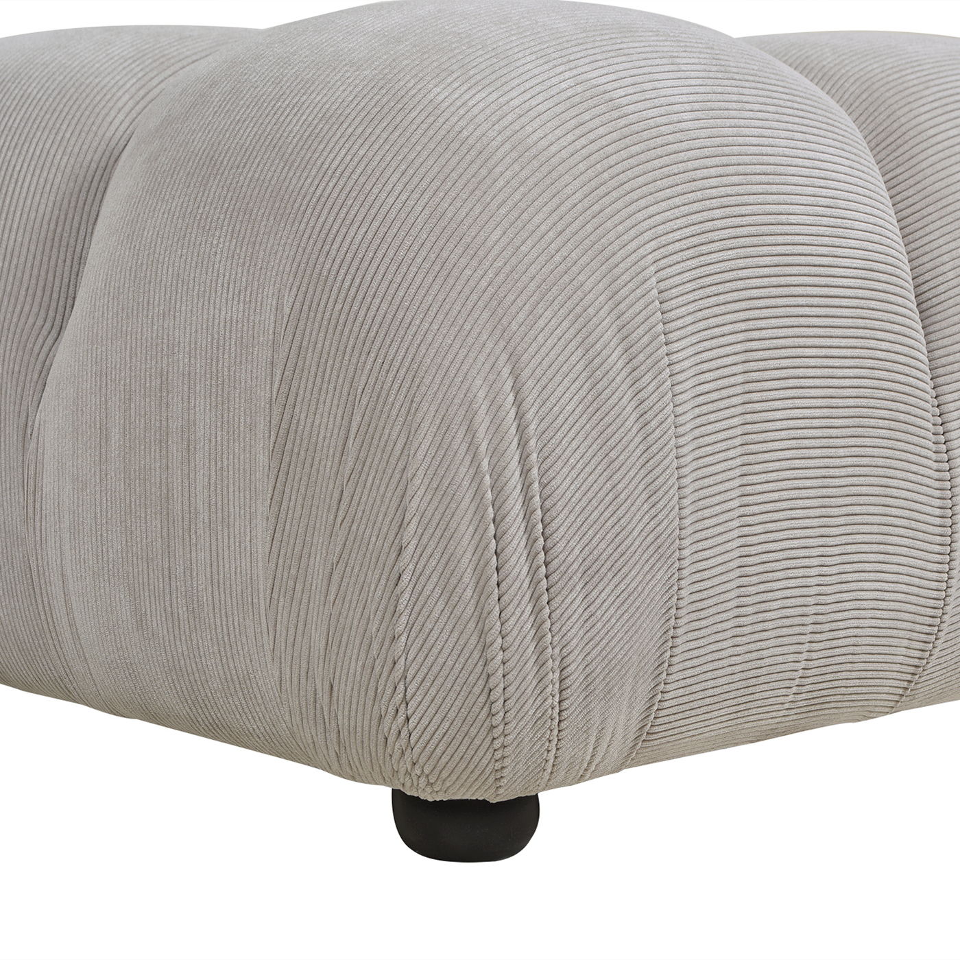 Marcel - Bubble Modular Modern Cocktail Ottoman - Pebble Gray
