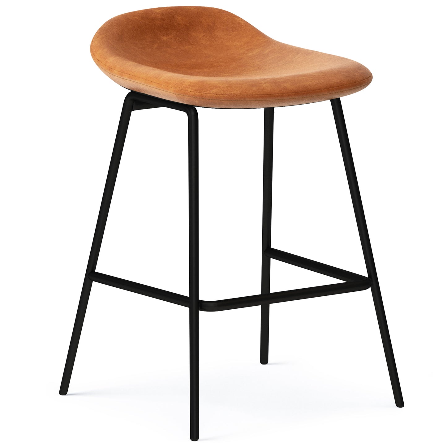 Dafney - Counter Height Stool (Set of 2) - Camel Brown