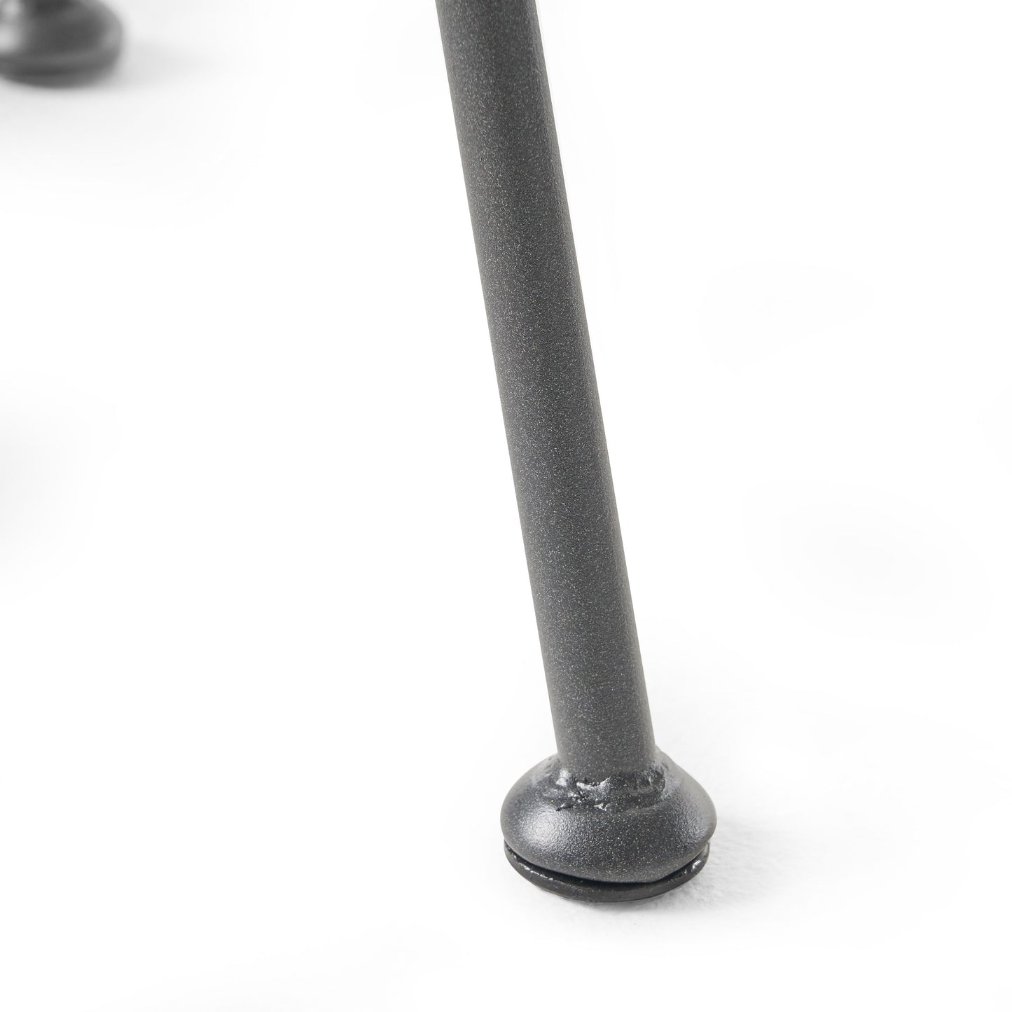 Petrichor - Outdoor Side Table With Tempered Glass And Steel Frame - Gray