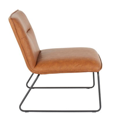 Casper - Industrial Chair - Black / Camel