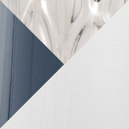 Penelope - Contemporary Table Lamp With Dark Blue / Silver / White