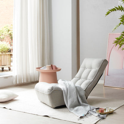 Single Sofa Reclining Japanese Chair Lazy Sofa Tatami Balcony Adjustable Chair - Gray