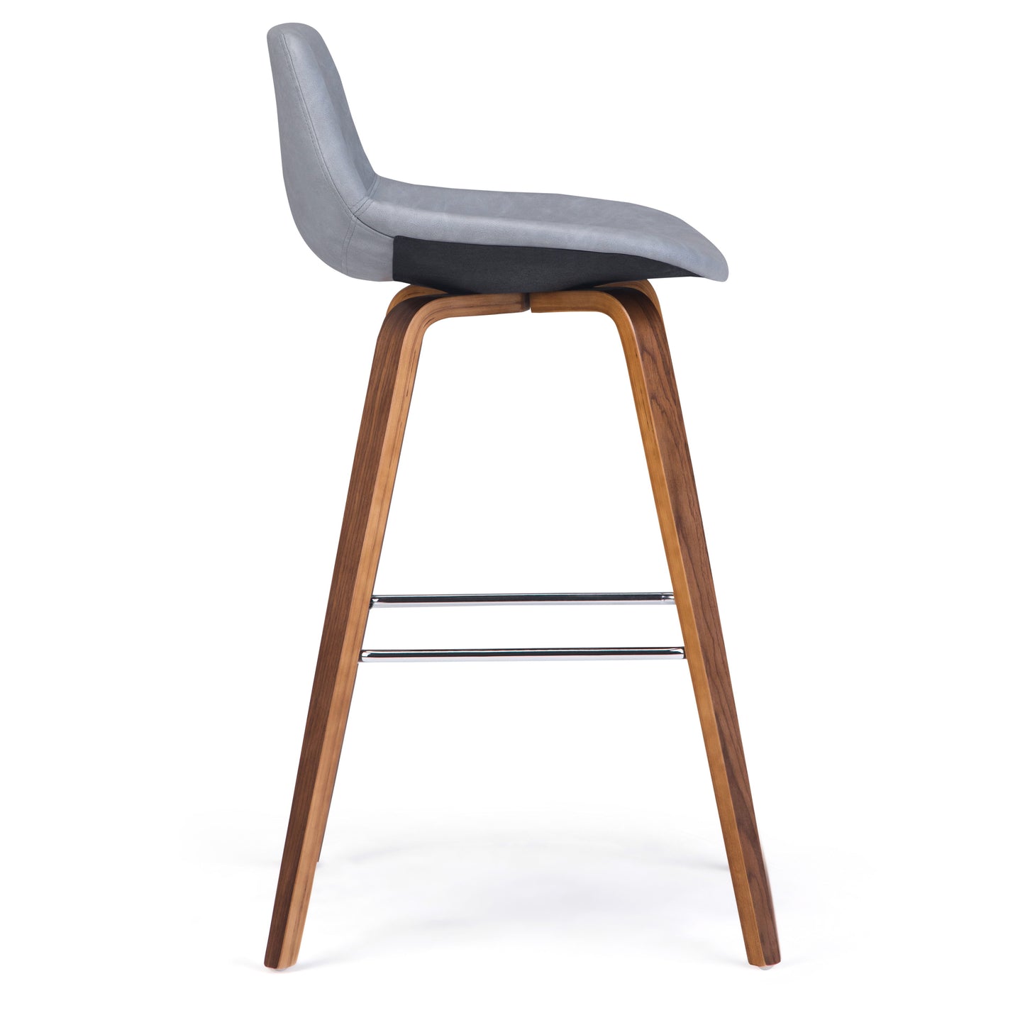 Randolph - Upholstered Bentwood Counter / Bar Height Stool (Set of 2) - Gray